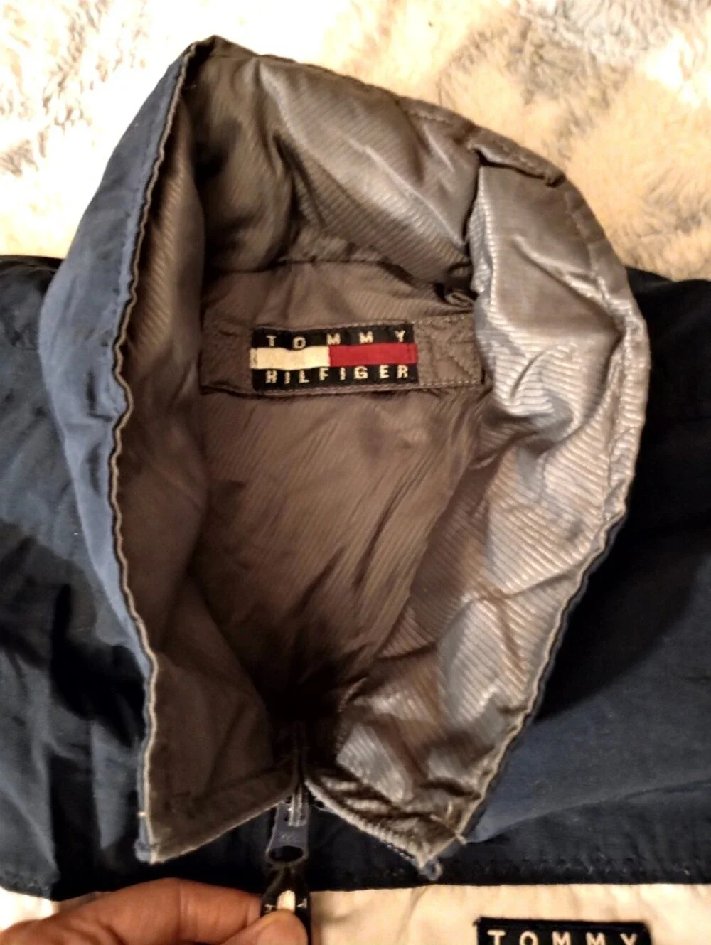 VTG Reversible Colorblock Windbreaker Puffer & Hidden Hood Jacket- Unisex Style